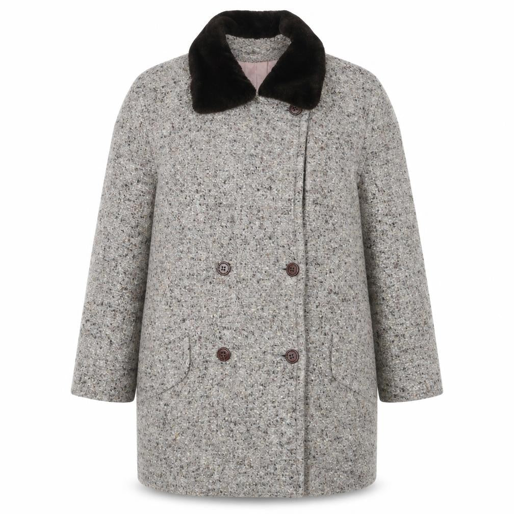 Womens UK Size 16 Lampert Brown Pea Coat