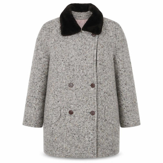 Womens UK Size 16 Lampert Brown Pea Coat
