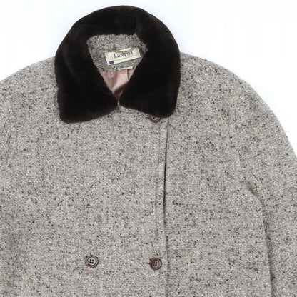 Womens UK Size 16 Lampert Brown Pea Coat