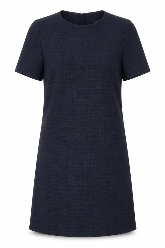 NEXT Womens Blue Polyester A-Line Size 12 Round Neck Zip