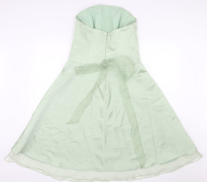 Alfred Angelo Womens Yellow Polyester A-Line Size 16 Off the Shoulder Zip