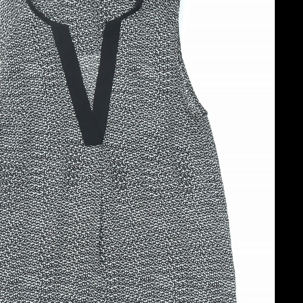 Womens UK Size 10 H&M Black Basic Blouse