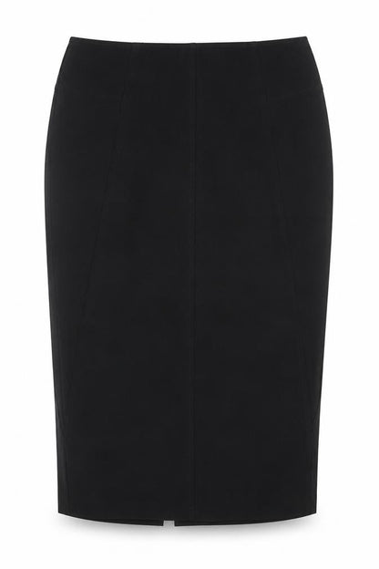Marks and Spencer Womens Black Polyester Straight & Pencil Skirt Size 12 Zip