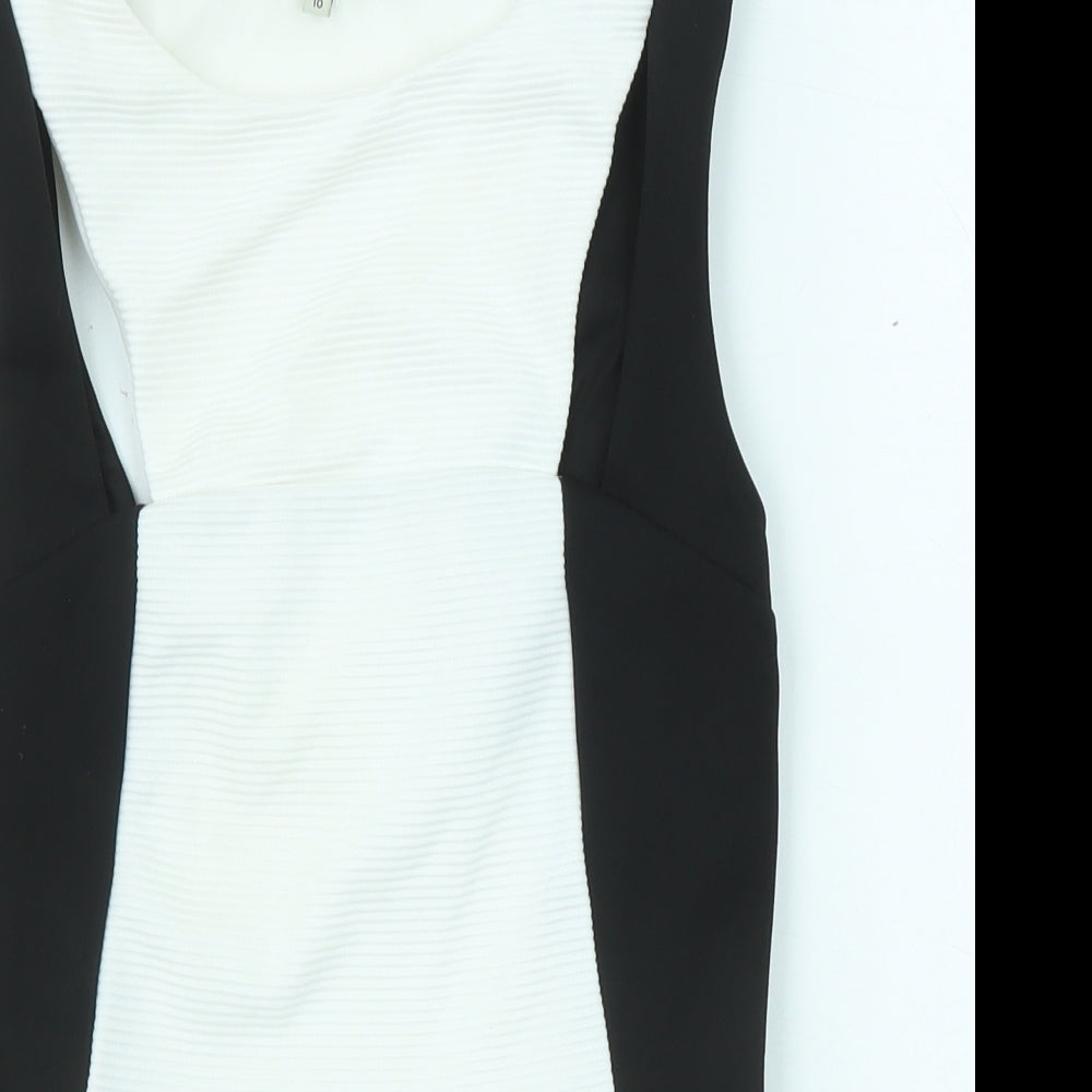 Womens UK Size 10 River Island Black Basic Blouse