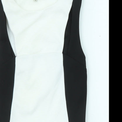 Womens UK Size 10 River Island Black Basic Blouse
