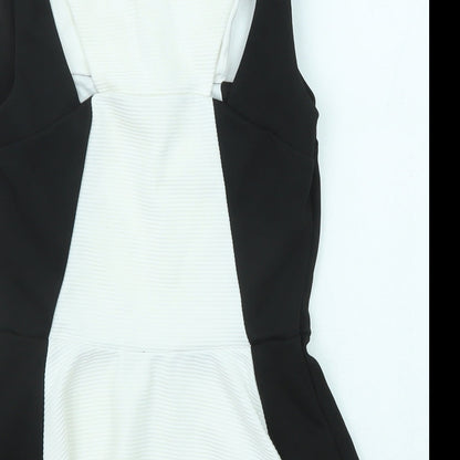 Womens UK Size 10 River Island Black Basic Blouse