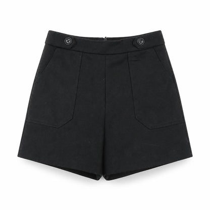RUBY Womens Black Cotton Sailor Shorts Size 25 in L3 in Regular Button