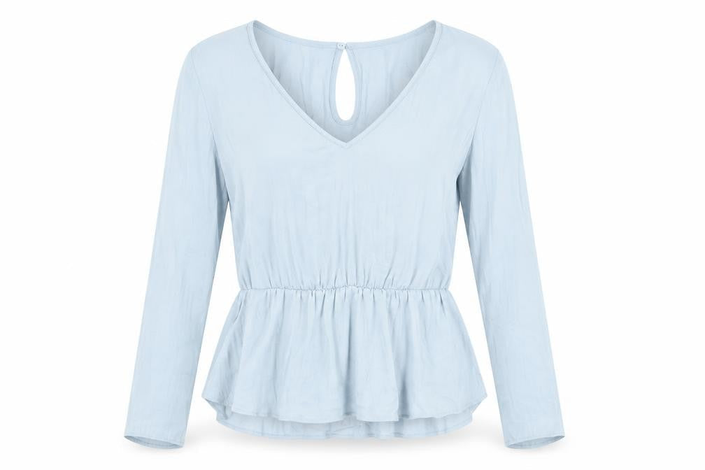 Womens UK Size 10 Marks and Spencer Grey Basic Blouse