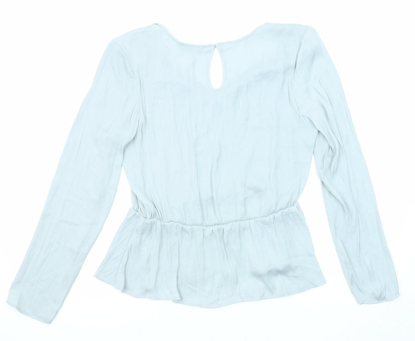 Womens UK Size 10 Marks and Spencer Grey Basic Blouse