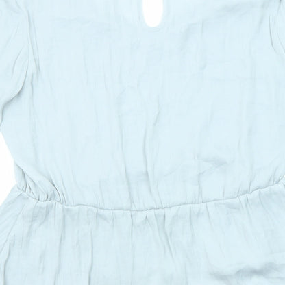 Womens UK Size 10 Marks and Spencer Grey Basic Blouse