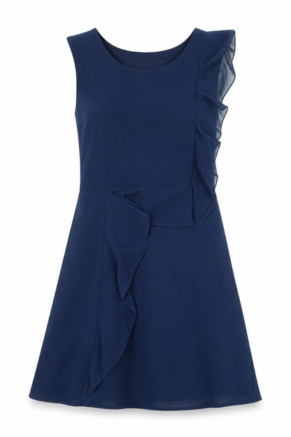 Lovestruck Womens Blue Polyester A-Line Size M Boat Neck Pullover