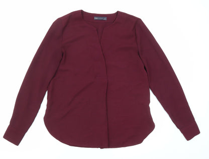Womens UK Size 6 Marks and Spencer Purple Basic Blouse