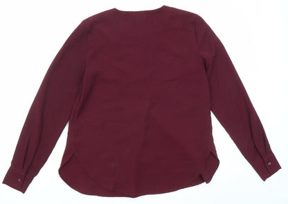 Womens UK Size 6 Marks and Spencer Purple Basic Blouse