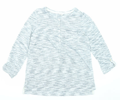 Falmer Heritage Womens Grey Boat Neck Polyester Pullover Jumper Size 14