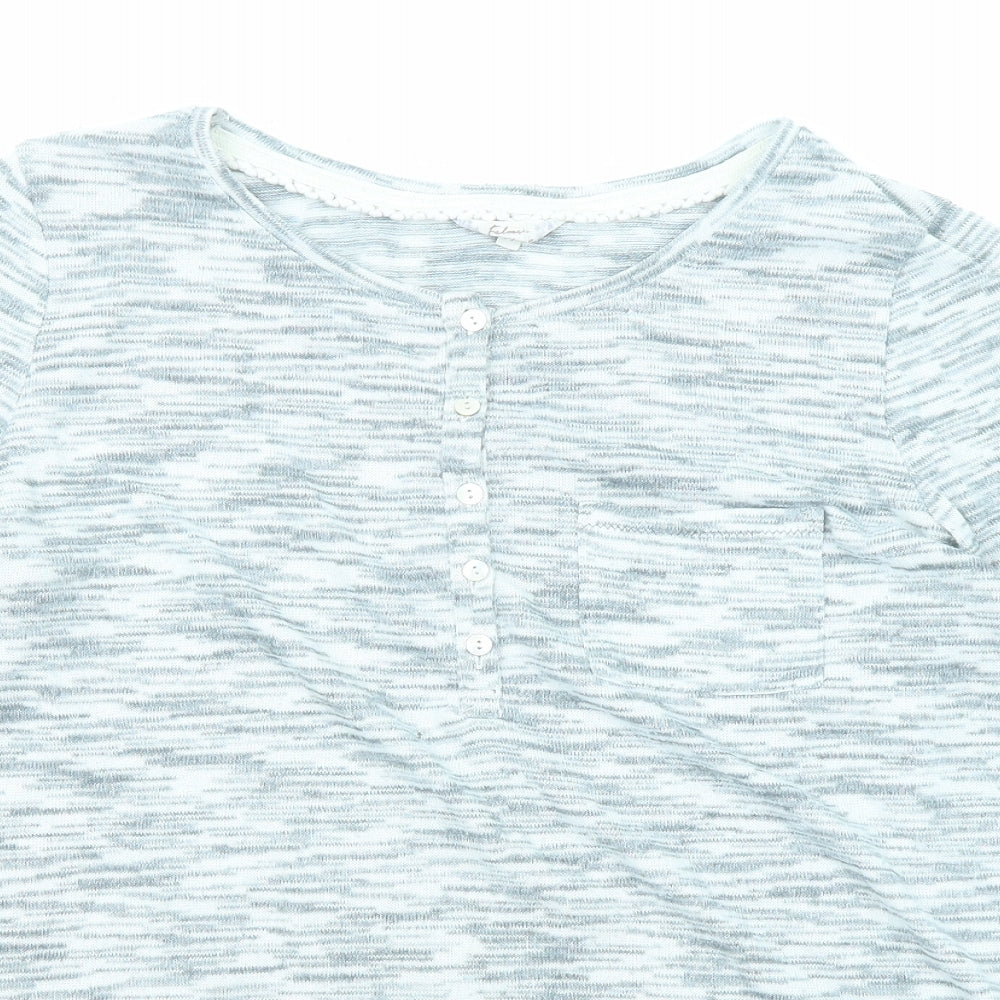 Falmer Heritage Womens Grey Boat Neck Polyester Pullover Jumper Size 14