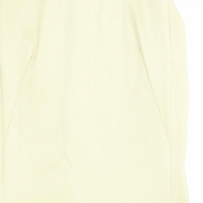 Wallis Womens Beige Polyester Shift Size 10 Boat Neck Zip