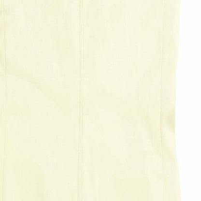 Wallis Womens Beige Polyester Shift Size 10 Boat Neck Zip