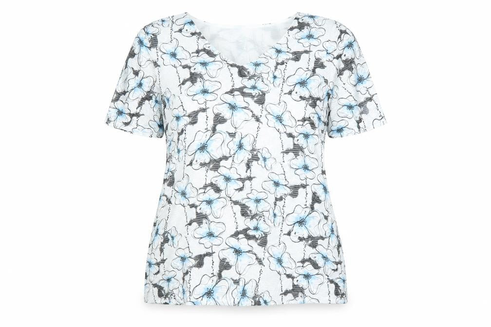 Womens UK Size 16 Saloos White Basic T-Shirt