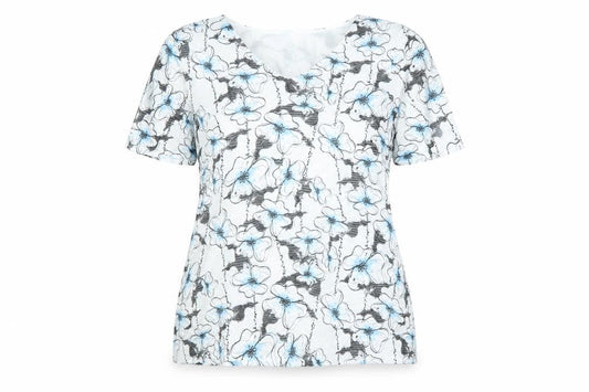 Womens UK Size 16 Saloos White Basic T-Shirt