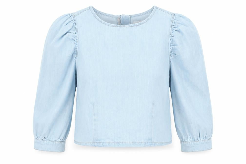 Womens UK Size 12 New Look Blue Basic Blouse