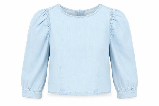 Womens UK Size 12 New Look Blue Basic Blouse