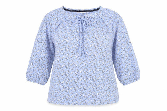 Womens UK Size M Autonomy Blue Basic Blouse