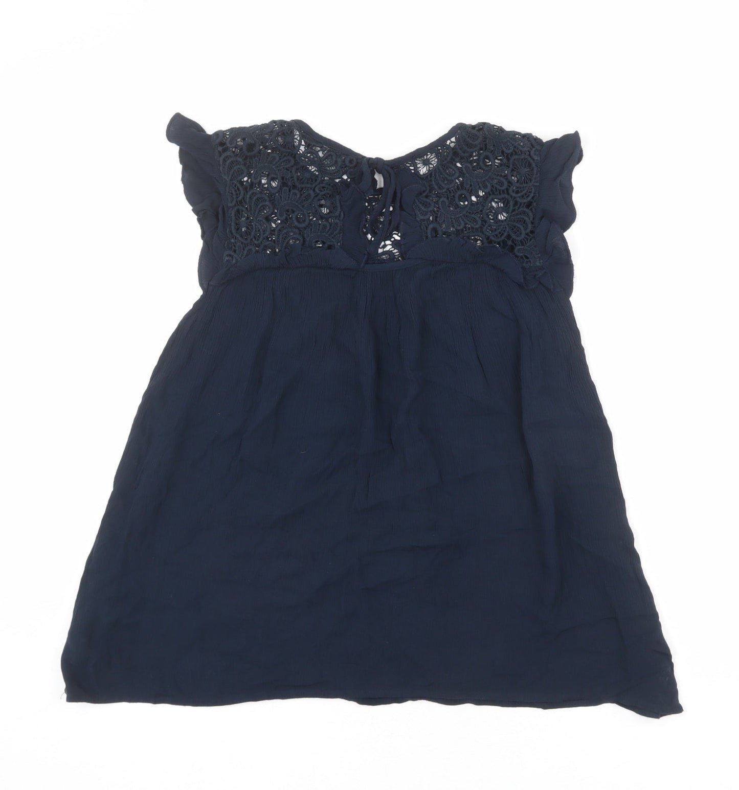 Womens UK Size 12 Dorothy Perkins Blue Basic Blouse