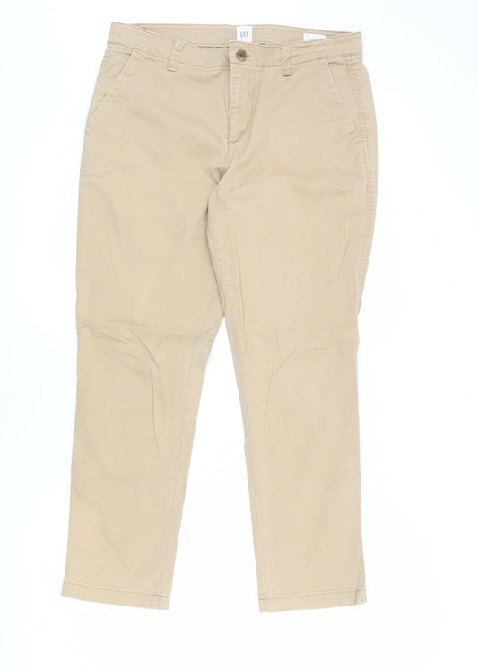 Womens UK Size 8 Gap Regular Fit  Beige Trousers