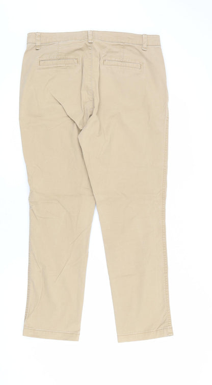 Womens UK Size 8 Gap Regular Fit  Beige Trousers