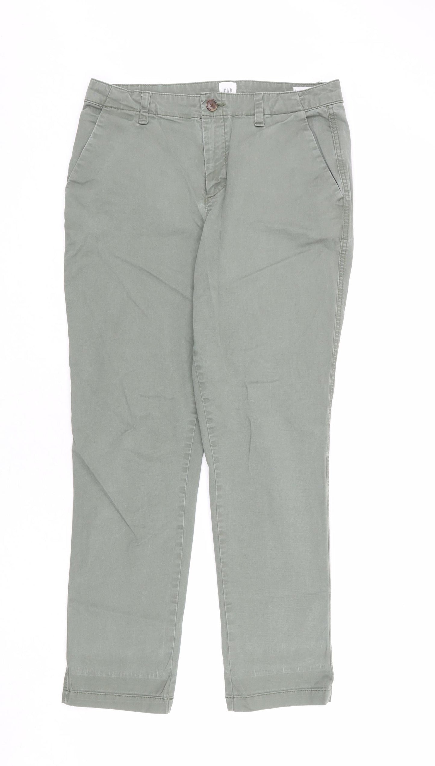 Womens UK Size 6 Gap Regular Fit  Green Trousers