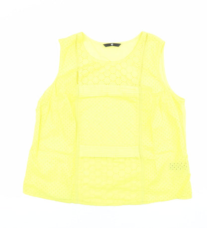 Womens UK Size 18 Very Yellow Basic Tank
