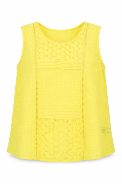 Womens UK Size 18 Very Yellow Basic Tank