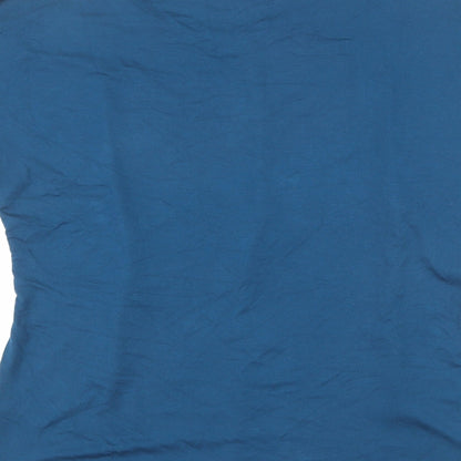 Womens UK Size 12 Marks and Spencer Blue Basic Blouse