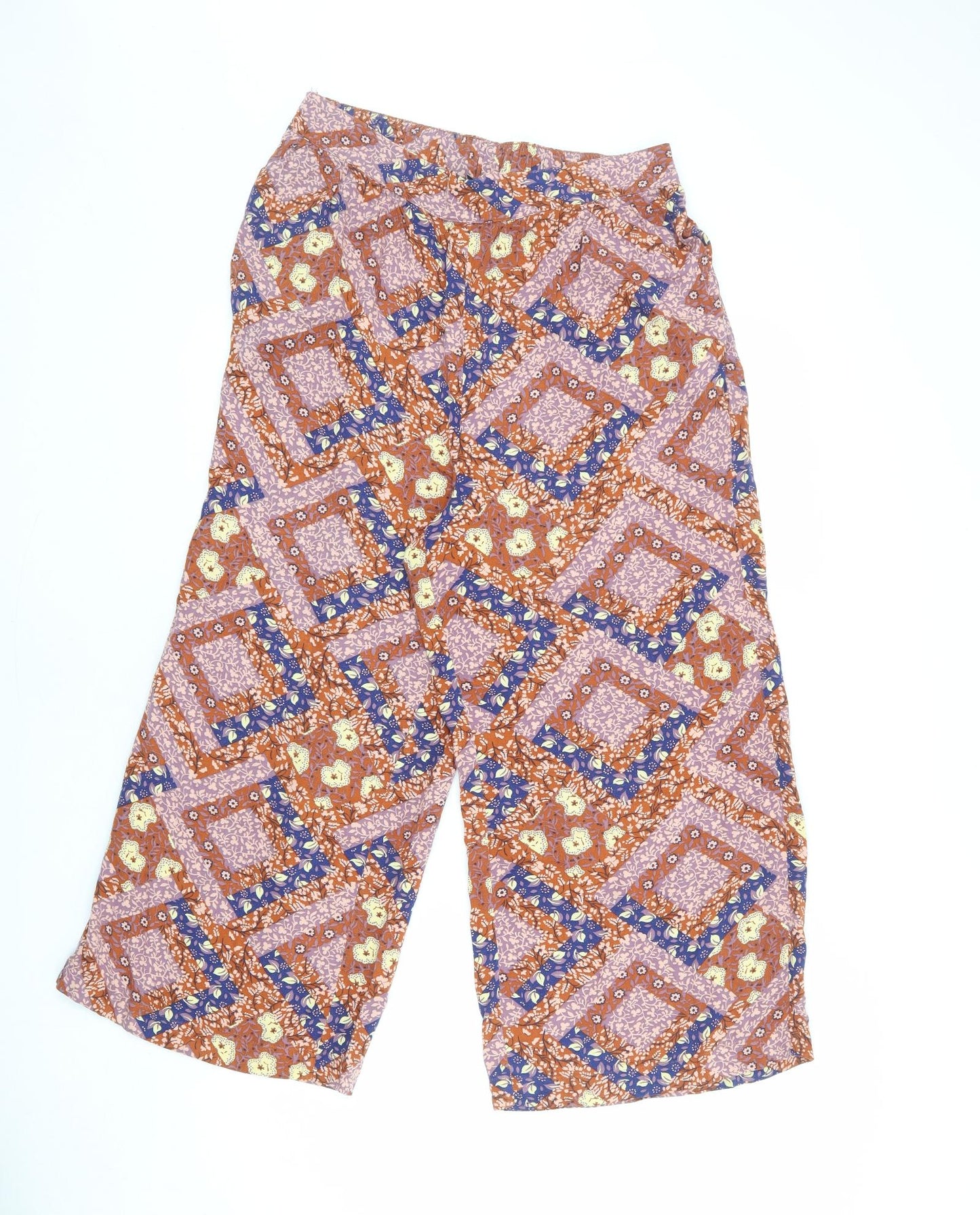 Womens UK Size 12 NEXT Regular Fit  Multicoloured Trousers