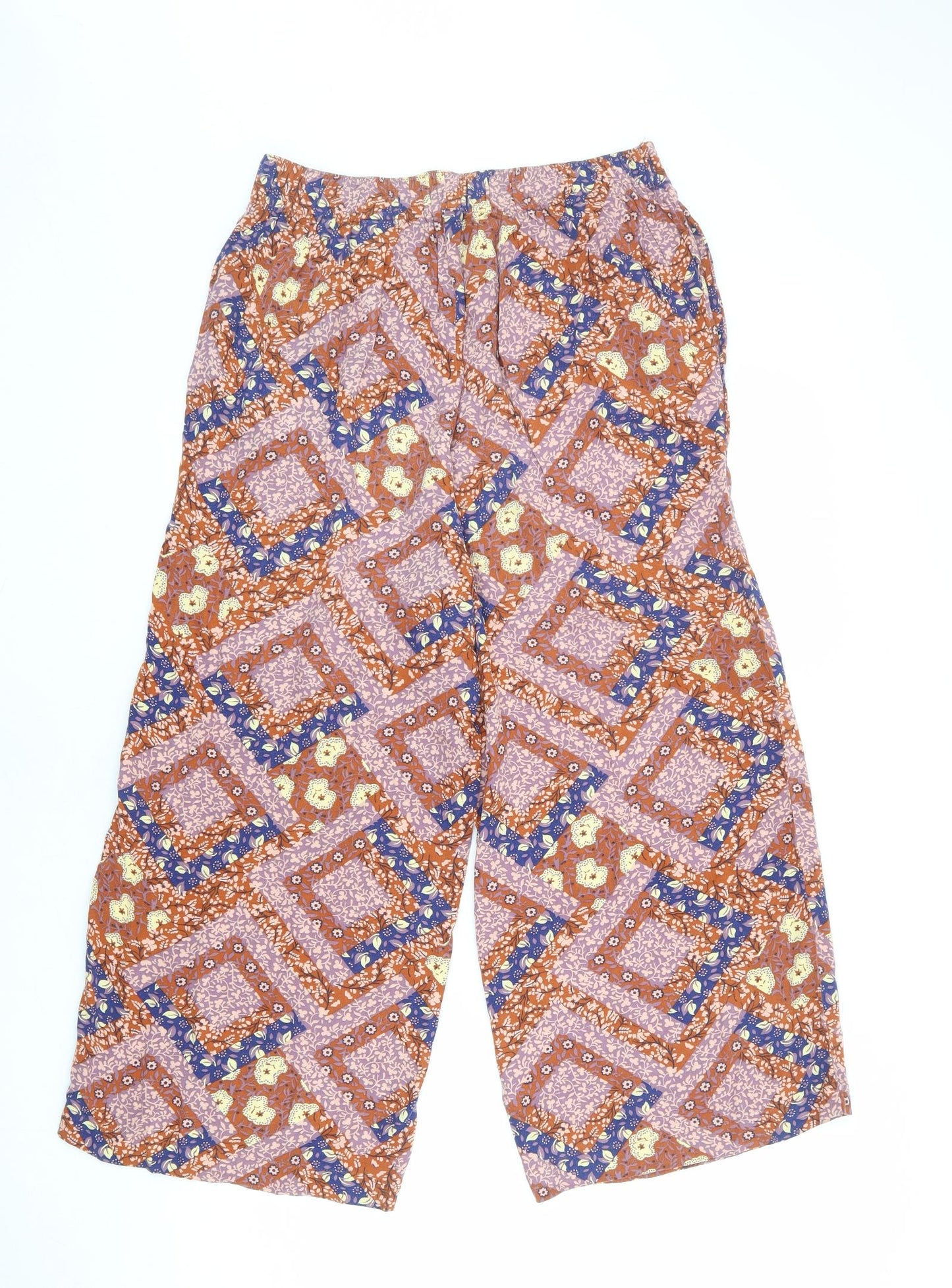 Womens UK Size 12 NEXT Regular Fit  Multicoloured Trousers