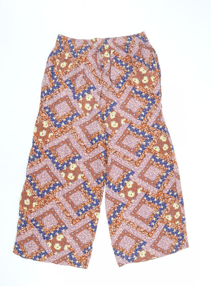 Womens UK Size 12 NEXT Regular Fit  Multicoloured Trousers