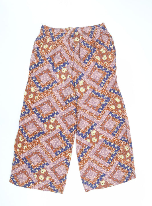 Womens UK Size 12 NEXT Regular Fit  Multicoloured Trousers
