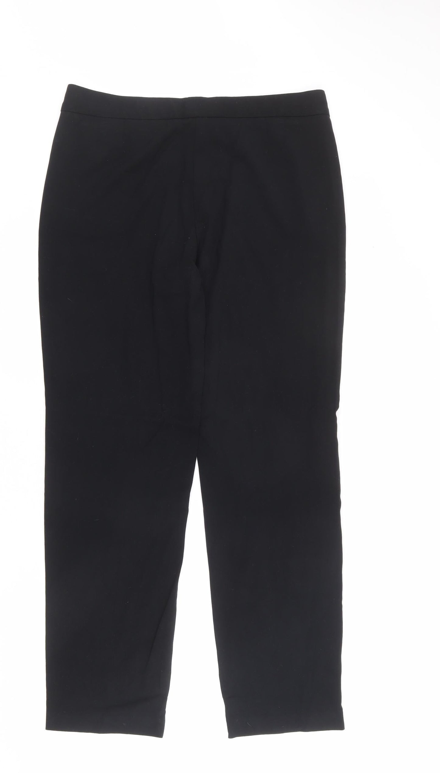 Womens UK Size 14 Marks and Spencer Regular Fit Dress Pants Black Trousers
