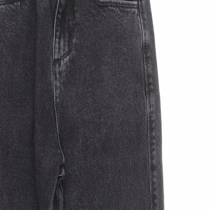 COLLUSION Womens Grey Cotton Mom Jeans Size 25 in L30 in Regular Zip