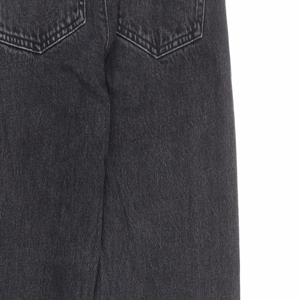 COLLUSION Womens Grey Cotton Mom Jeans Size 25 in L30 in Regular Zip