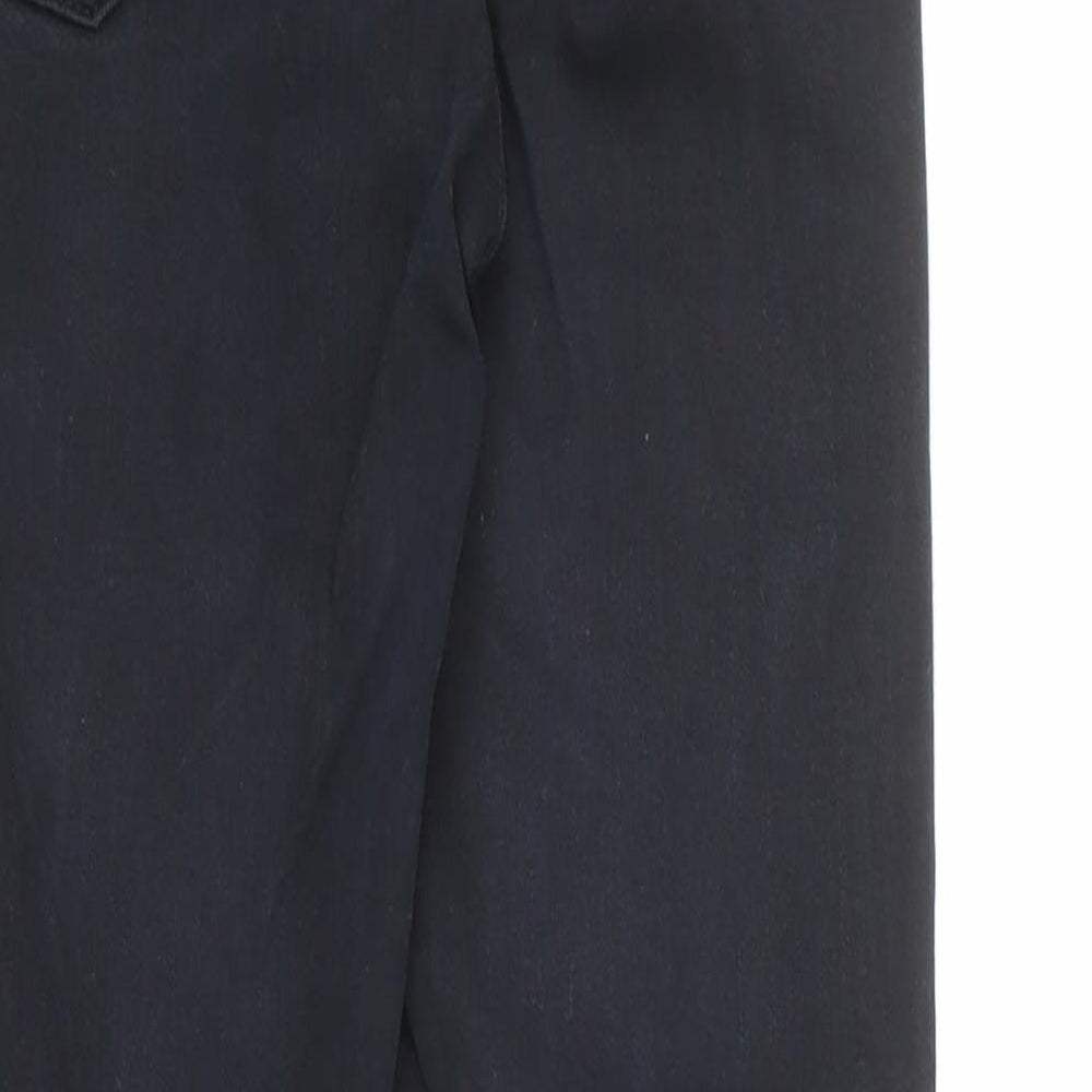 Topshop Womens Blue Cotton Tapered Jeans Size 25 in L30 in Regular Zip