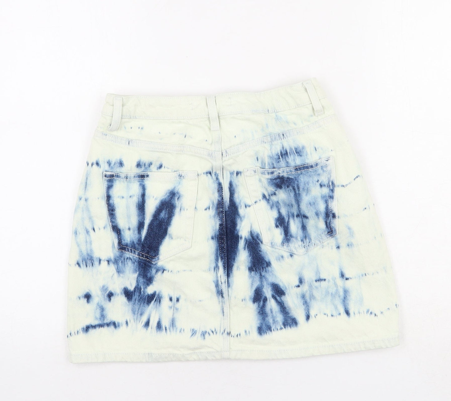 Womens UK Size 8 Denim & Co. Mini Denim Skirt