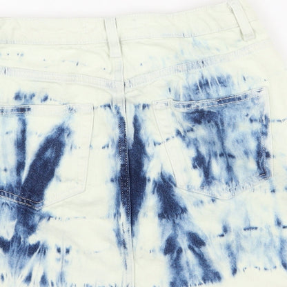 Womens UK Size 8 Denim & Co. Mini Denim Skirt