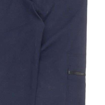 Clockhouse Womens Blue Polyester Trousers Size 8 L32 in Regular Zip