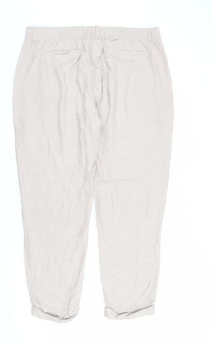 Womens UK Size 36 in Marks and Spencer Regular Fit  Beige Trousers