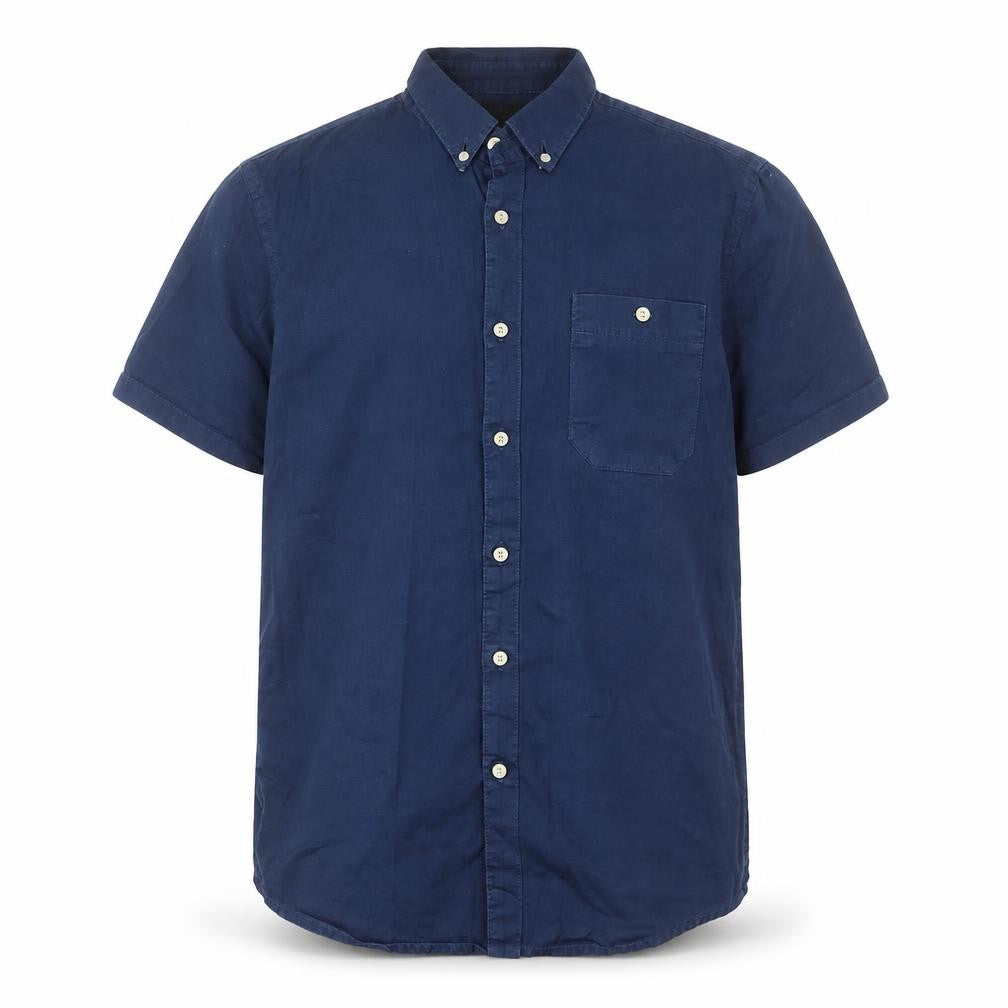 Mens UK Size M ASOS Blue  Button-Up Short Sleeve Casual Shirt
