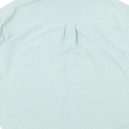 Womens UK Size 6 New Look Blue Basic Button-Up