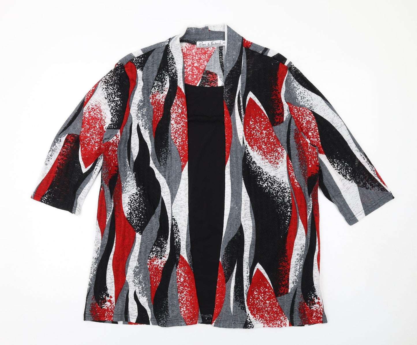 Womens UK Size XL Pure & Natural Multicoloured Basic Blouse