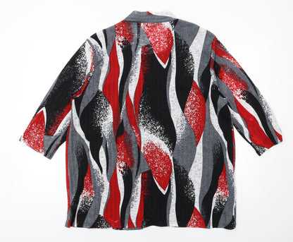 Womens UK Size XL Pure & Natural Multicoloured Basic Blouse