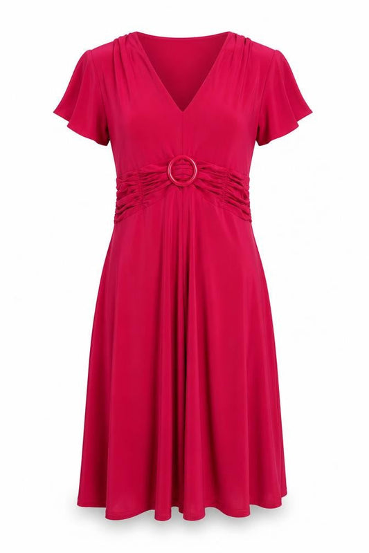 CC Womens Pink Polyester Trapeze & Swing Size 8 V-Neck Pullover